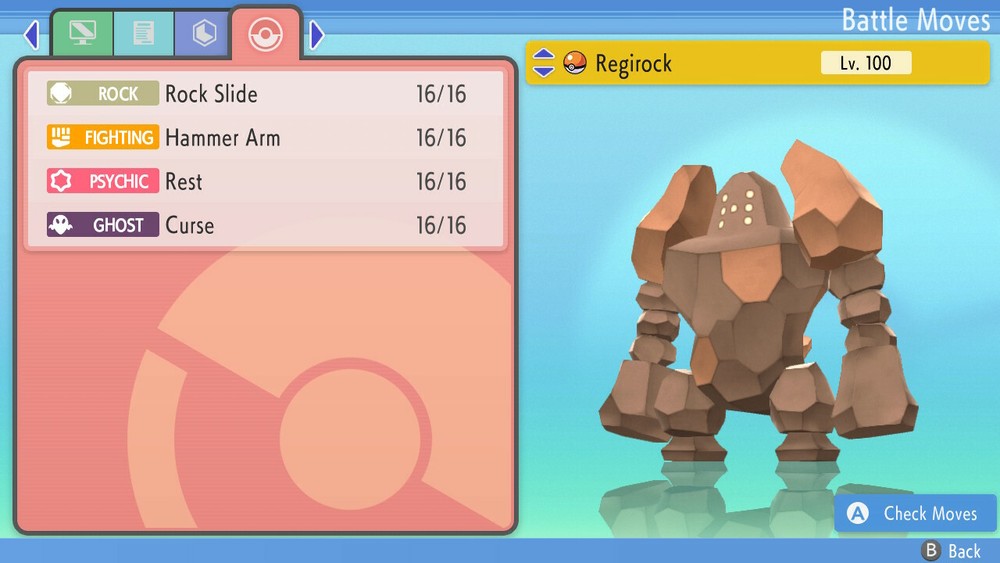 Shiny Regirock 6IVs Pokemon BDSP