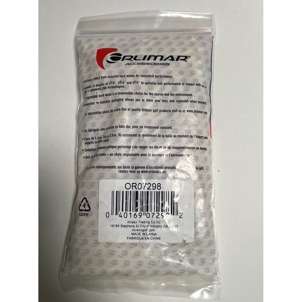 100 pack Rlimar Tees 2 1/8 in