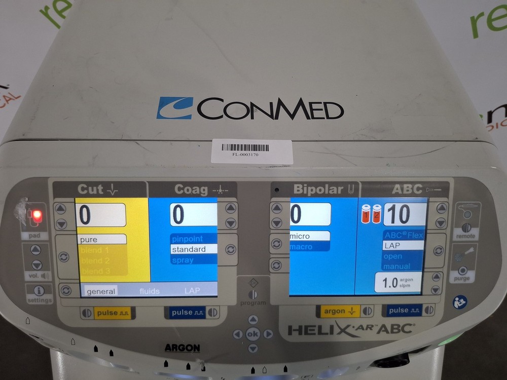 ConMed HelixAR Electrosurgical Generator with Argon Beam Coagulation