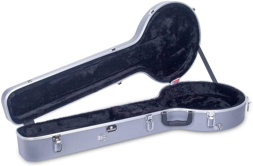 Crossrock ABS 5-String Bluegrass Banjos Hardshell, Resonator Banjo Guitar Case