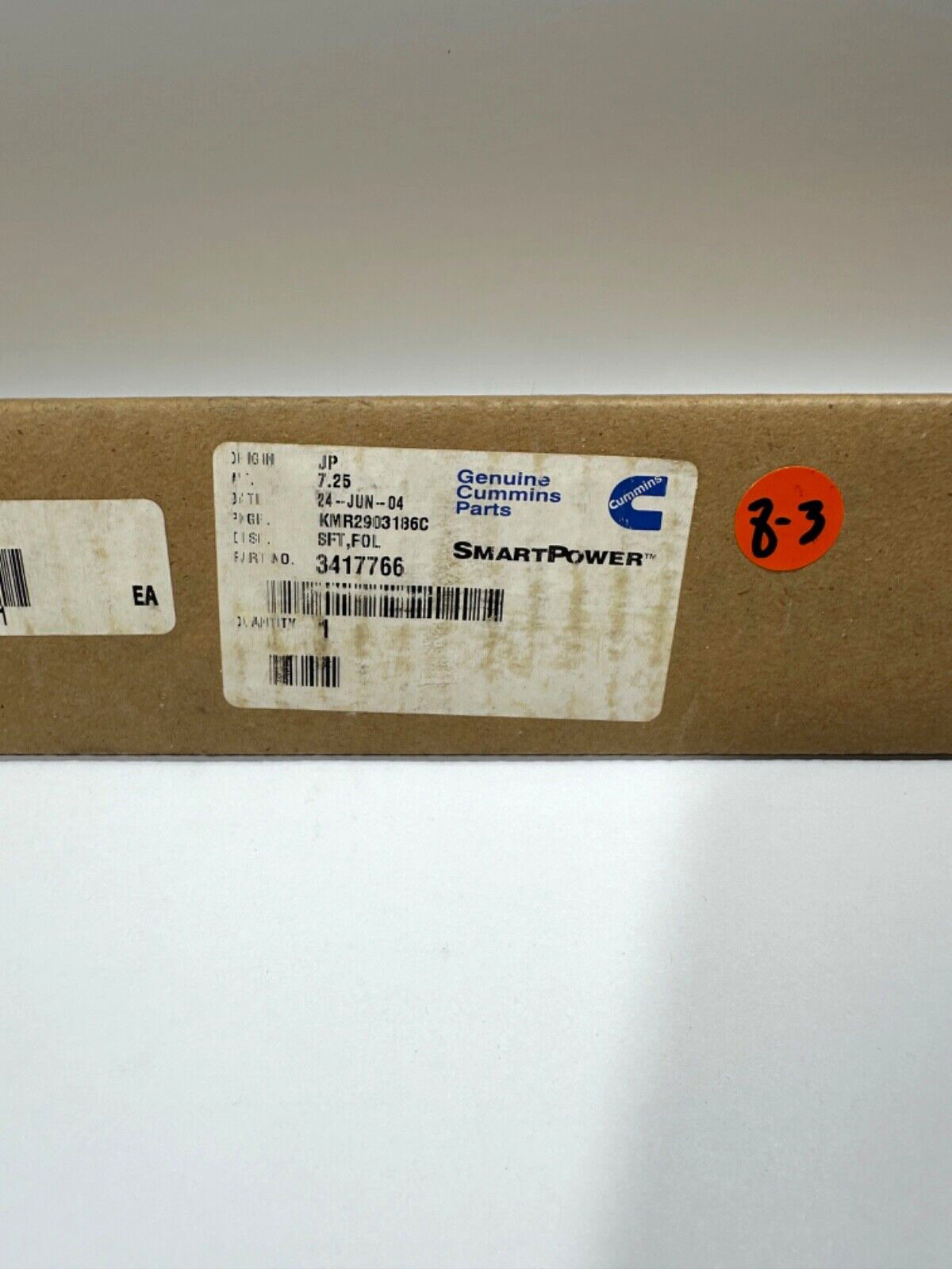 NEW OEM CUMMINS 3417766 CAM FOLLOWER SHAFT