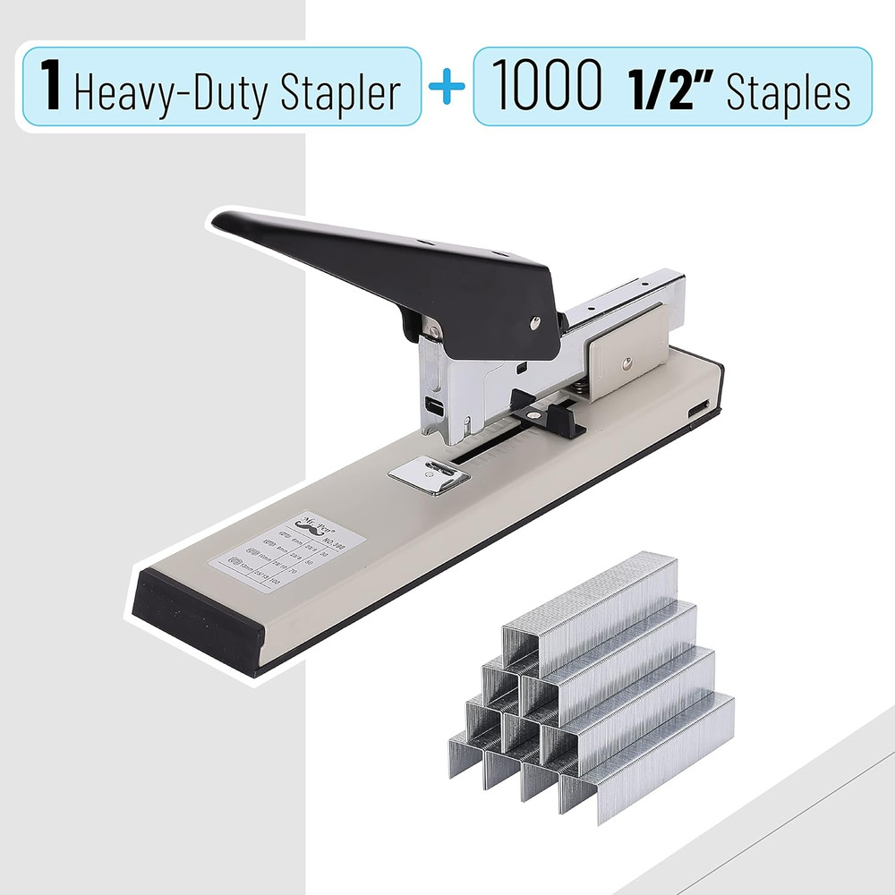 Heavy Duty Stapler - 1000 Staples, 100 Sheet High Capacity