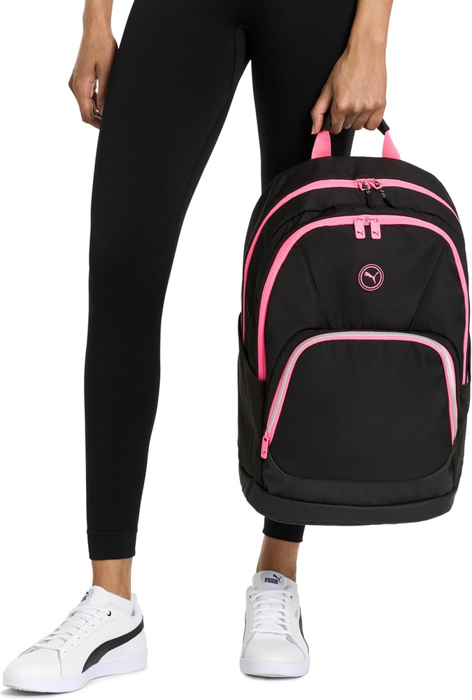 Juniper Backpack, Black/Pink, OS