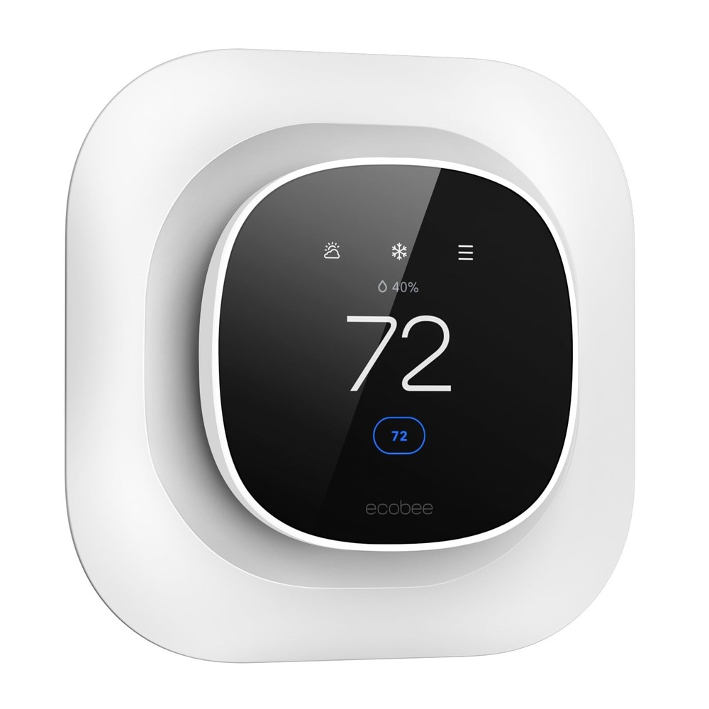 CaseBot Wall Plate for New 2025 ecobee Smart Thermostat Essential White
