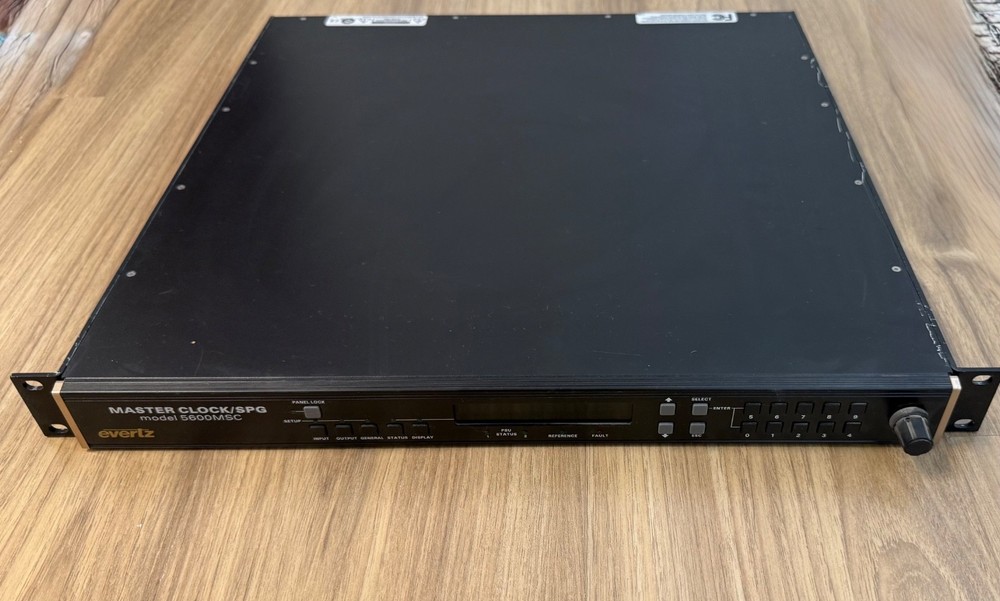 Evertz 5600MSC Master Clock/SPG Broadcast Quality Master Sync & Clock Generator