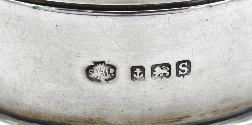 Antique Solid Silver Powder Pot Snuff Box William Hutton & Sons 1917