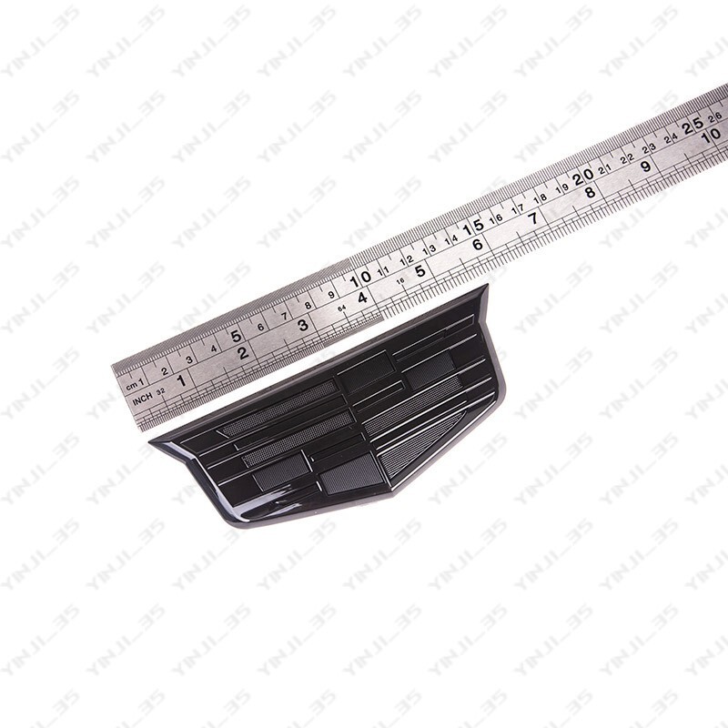 2Pcs Gloss Black Front Grill Trunk Lid Emblem Badge for Cadillac CT6 XT5 ATS XTS