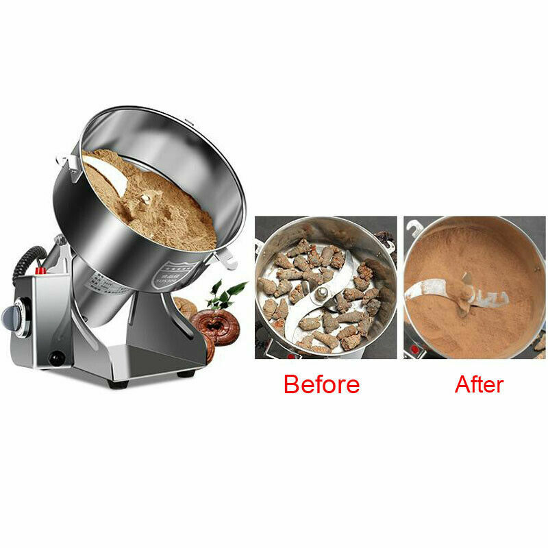 220V Electric Grain Grinder Coffee Bean Nuts Mill Grinding Machine Kitchen 800g