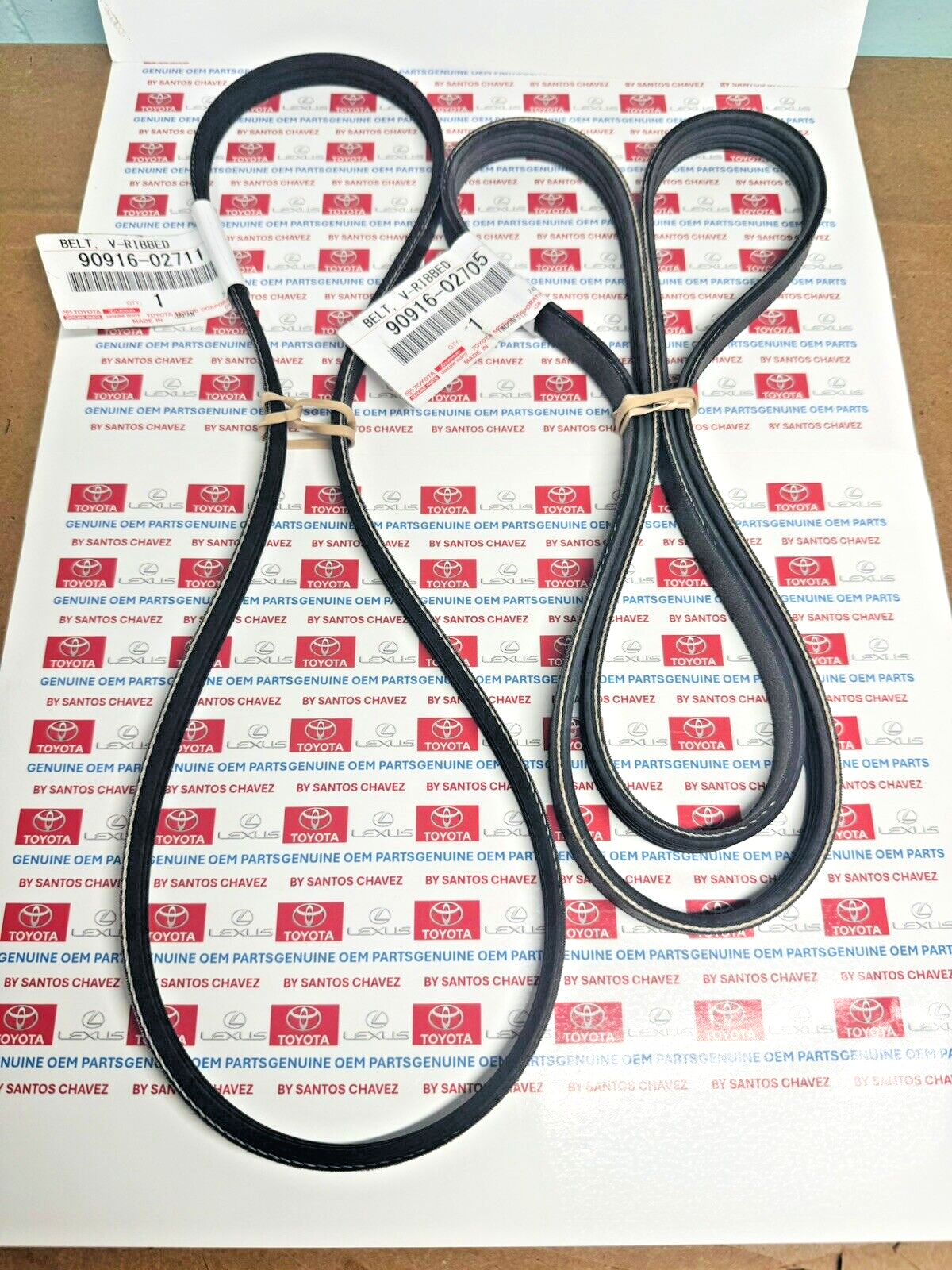 2004-06 Scion xA xB Drive Belt Kit GENUINE OEM PART 90916-02705 90916-02711