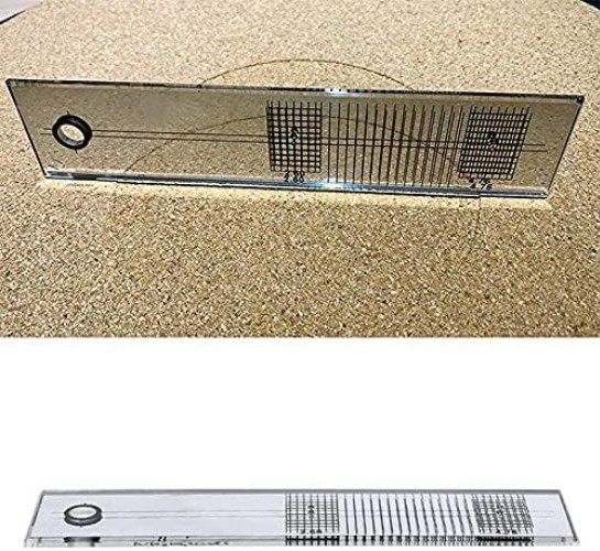 Acrylic Cartridge Alignment Protractor for Turntables - Easy and Accurate