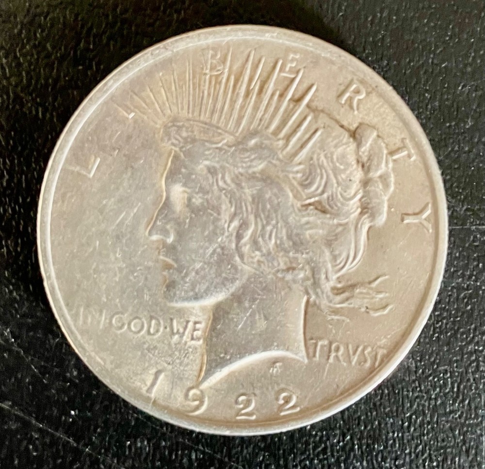 1922 S Peace US Silver Dollar