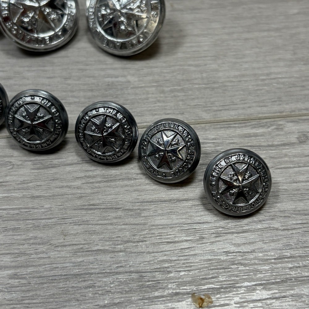 St John Ambulance Buttons Vintage Bundle