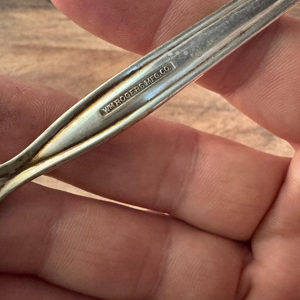 Wm Rogers MFG Co Grapefruit Spoon Grapefruit Lines Pattern