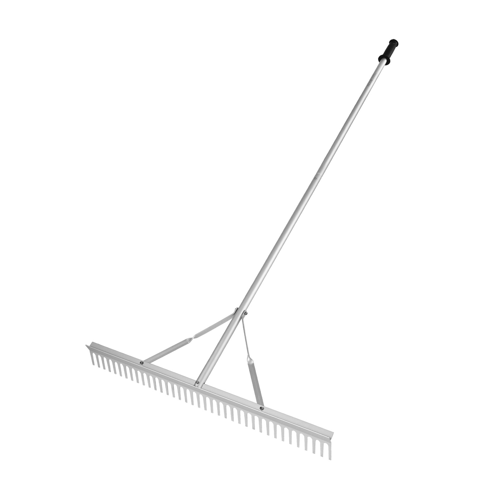 VEVOR Landscape Rake 36" Head Aluminum Landscape Rake 75" Adjustable Handle