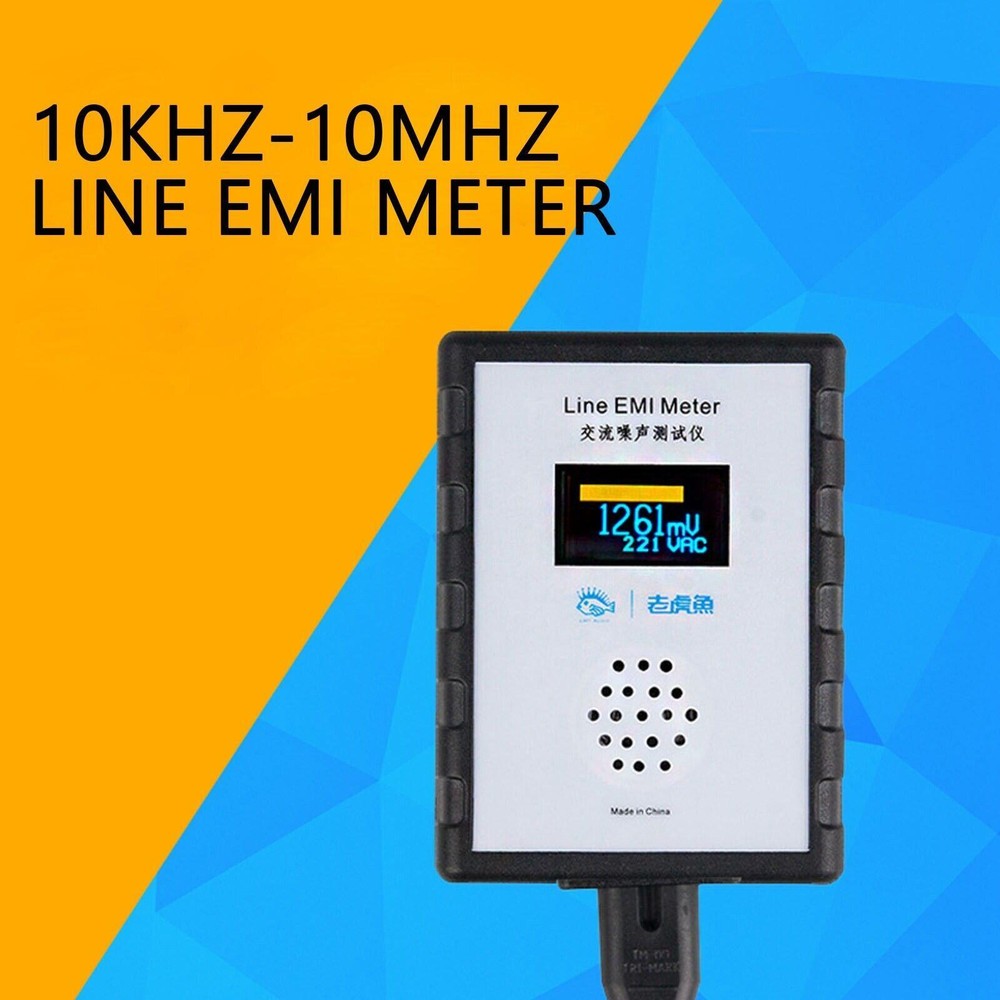 Oled Digital Utility Noise Tester Wideband Ac Power Meter Ripple Analyzer