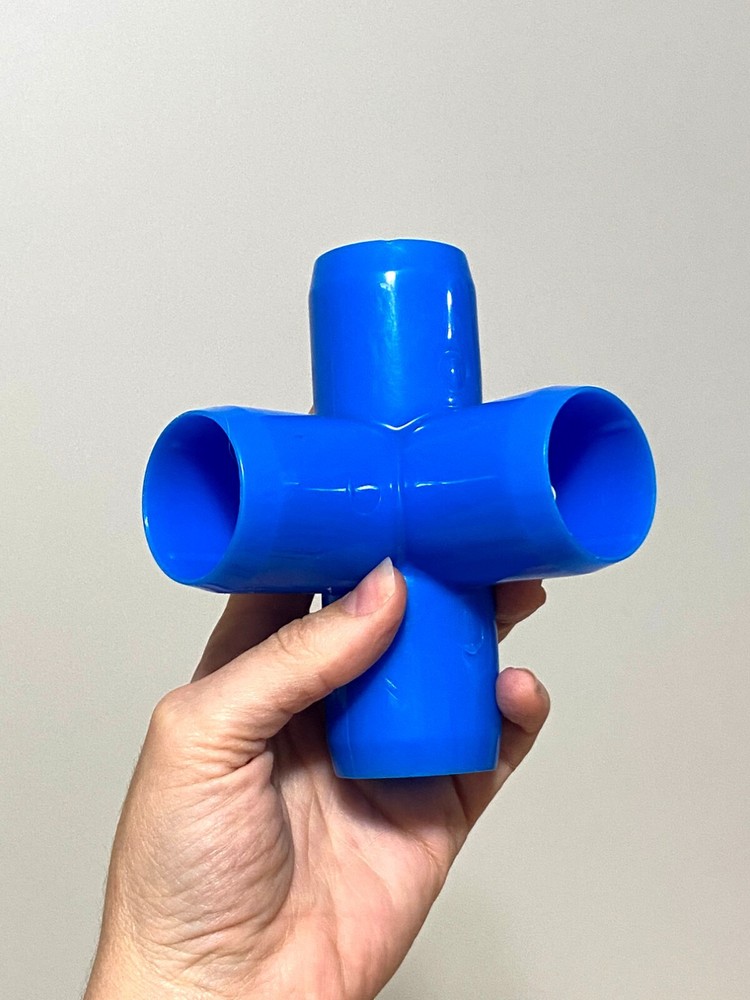 OMAGLES BLUE CONNECTOR 4-WAY Constructive Imagination Replacement Pieces