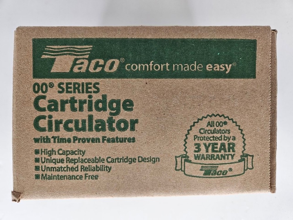 Taco 1/4HP 3/4" Bronze Circulator Pump (006-B4)