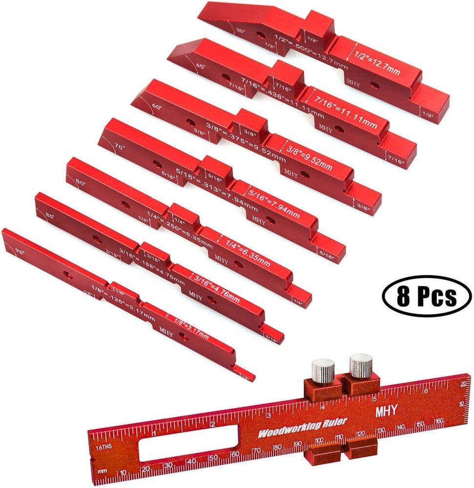 8-piece Precision Milling Machine Workbench Positioning Block Set