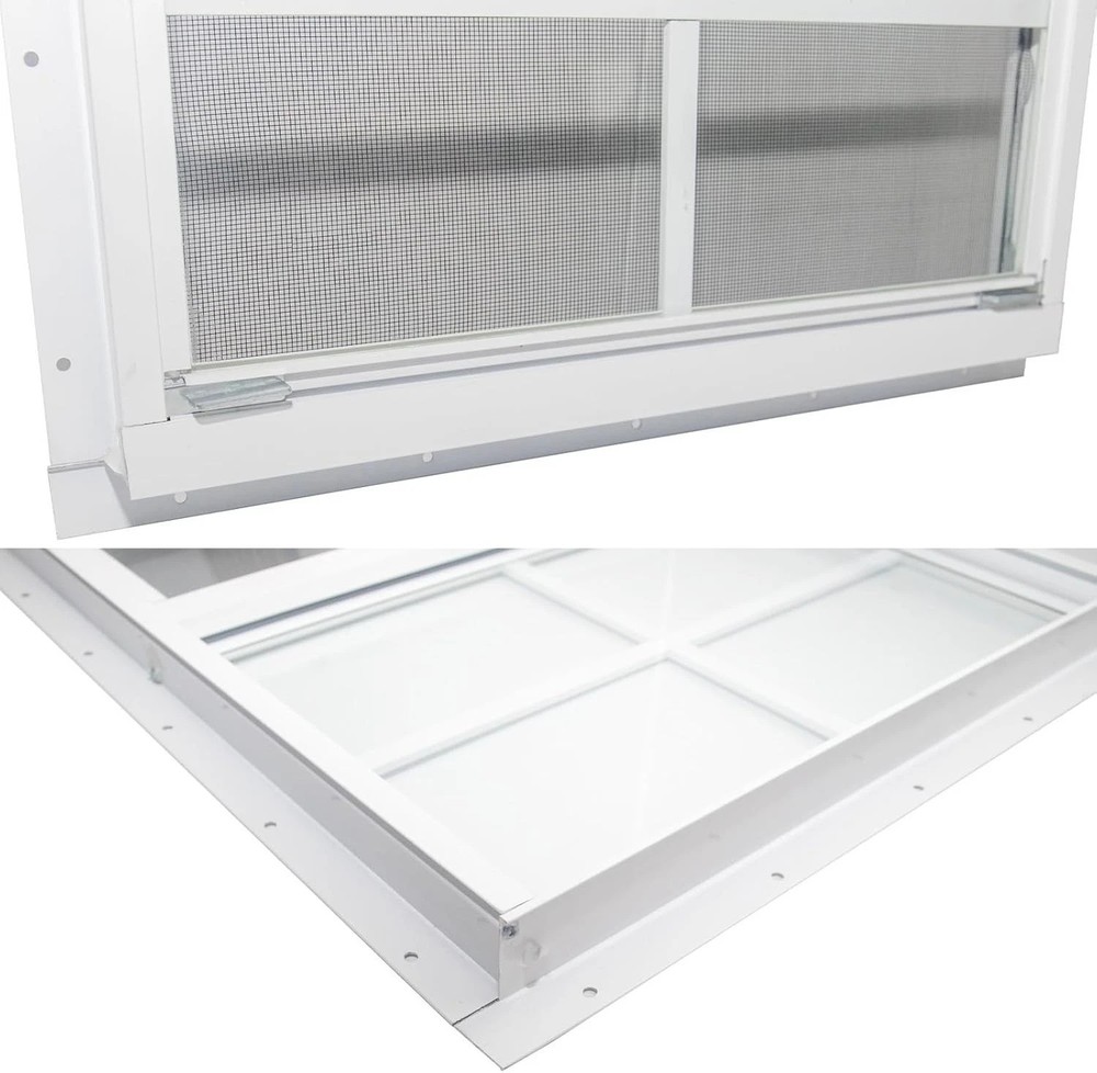 2 Pack 12x18 Shed Windows with Tempered Glass