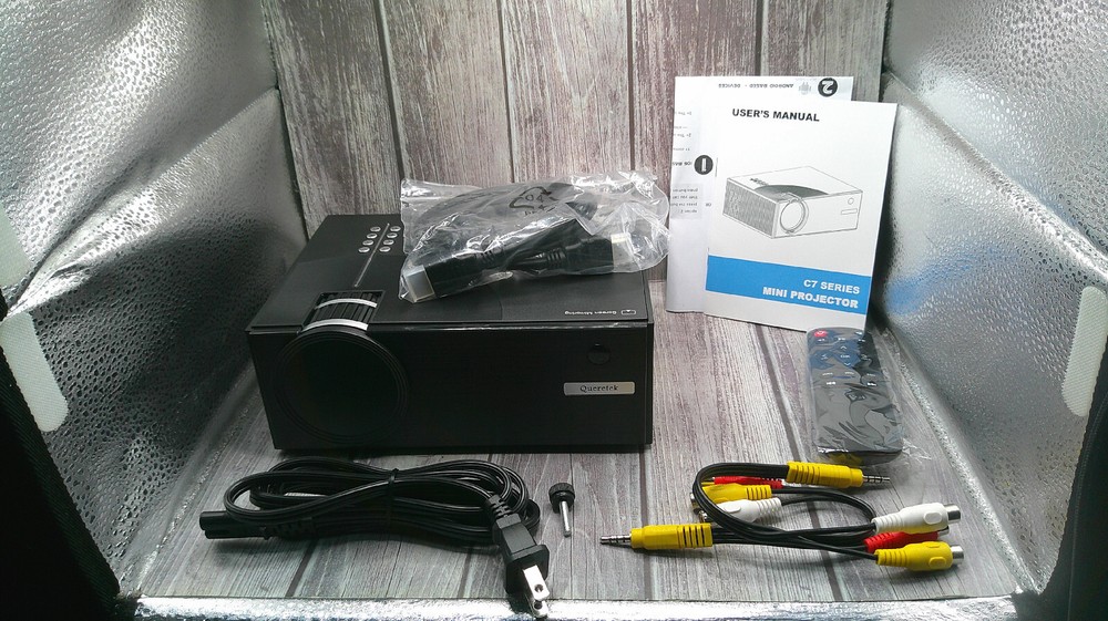 C7 Wireless Mini Projector, Black