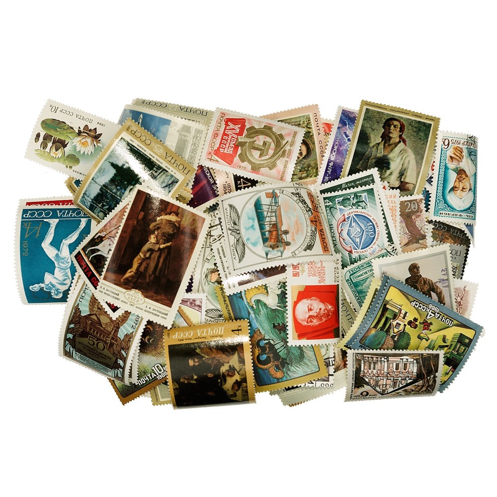 100 most Different Russia USSR Stamps