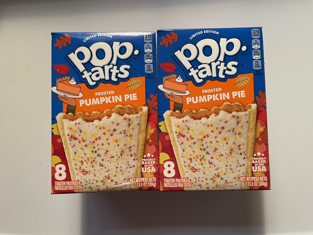 Kelloggs Poptarts PUMPKIN PIE LIMITED EDITION! (2) 8ct Boxes!