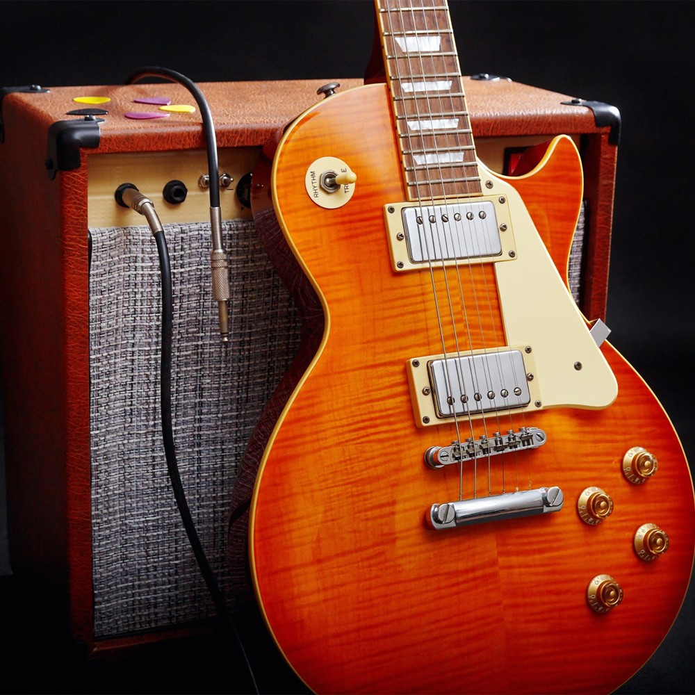 2PCS Guitar Knobs Metal, Volume Tone Knobs 1/4" x 5/8" x 0.67", Red