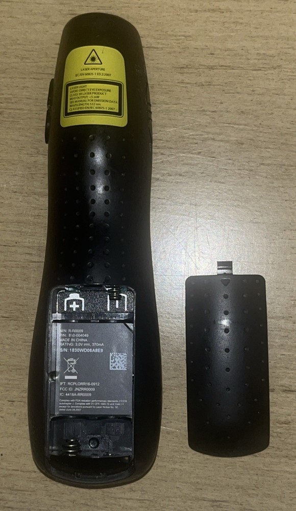 Logitech Wireless Presenter Remote R-R0009 - No Dongle