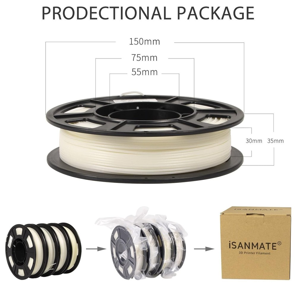 Multicolor Glow Filament Bundle 1.75mm 4 Pack