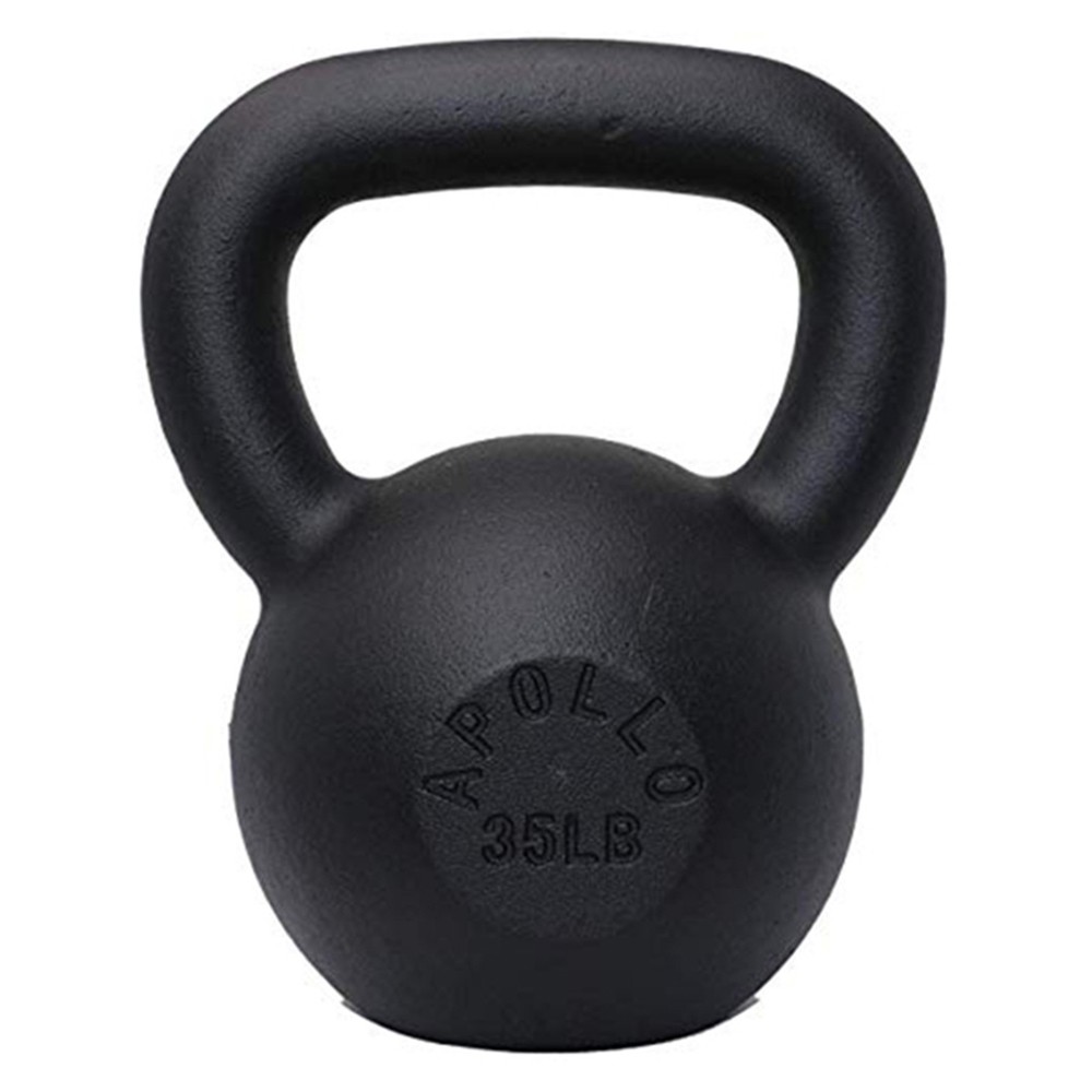 35LBS Solid Cast Iron Kettlebells Ideal for Strength Training, Building Muscles