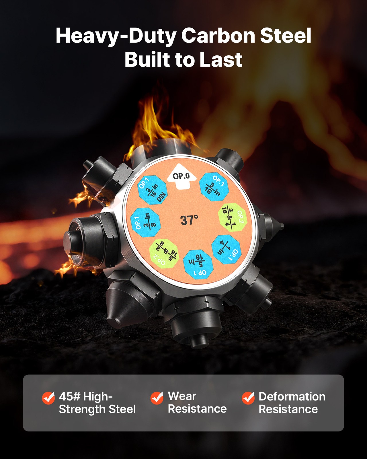 VEVOR Professional Brake Line Flaring Tool 45° & 37° Double Bubble Flaring