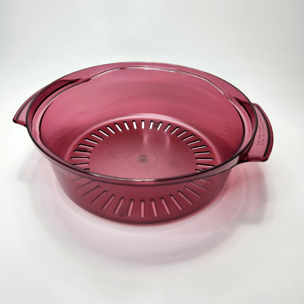 Vintage Tupperware TupperWave 5 Piece Cranberry Red Stack Cooker