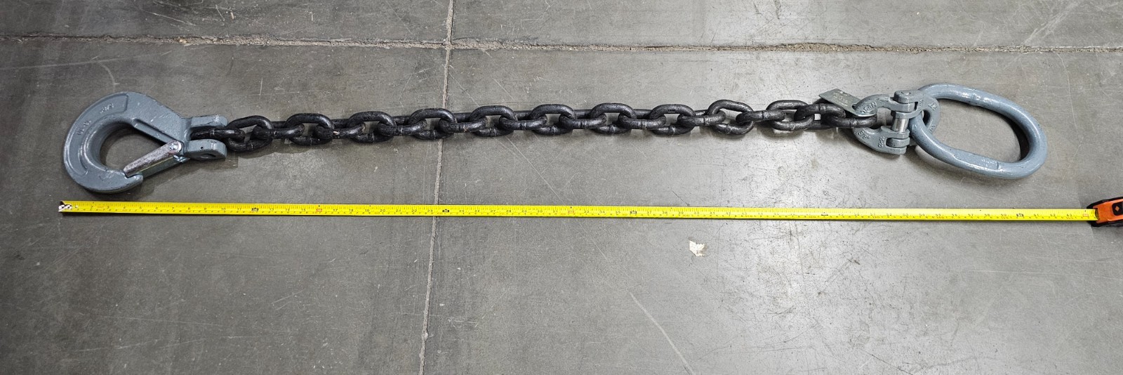 Single Leg Chain Sling 5/8" x 5 FT Grade 100 22,600 lbs WLL Vertical Type SOS
