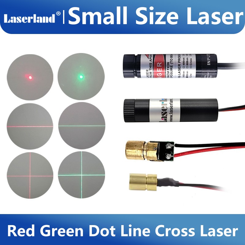 Red Green Laser Head Diode Module Dot Line Cross Generator Marking Positioning