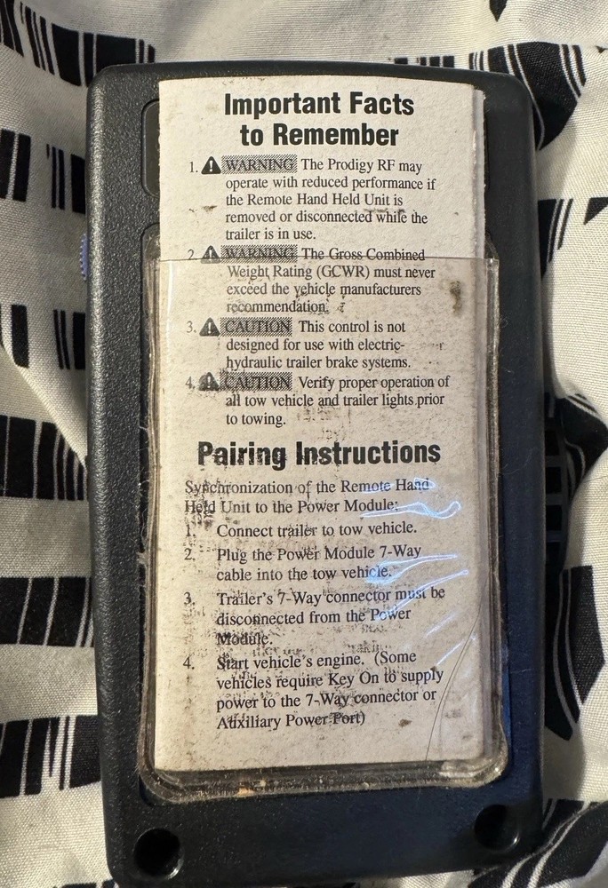 Tekonsha Prodigy Rf Trailer Brake Controller W/ Remote Control 1-3 axle