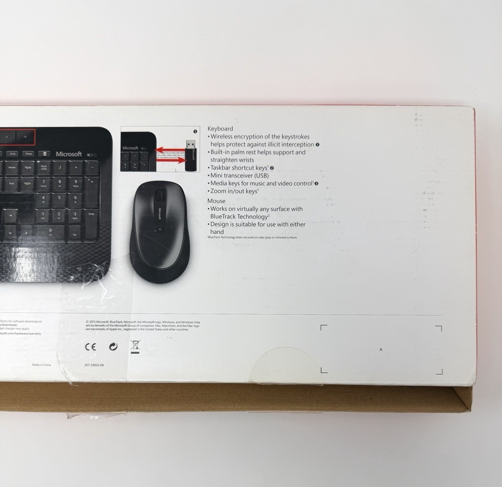 Microsoft Wireless Desktop 2000 Keyboard Mouse & USB Dongle Advanced Encryption