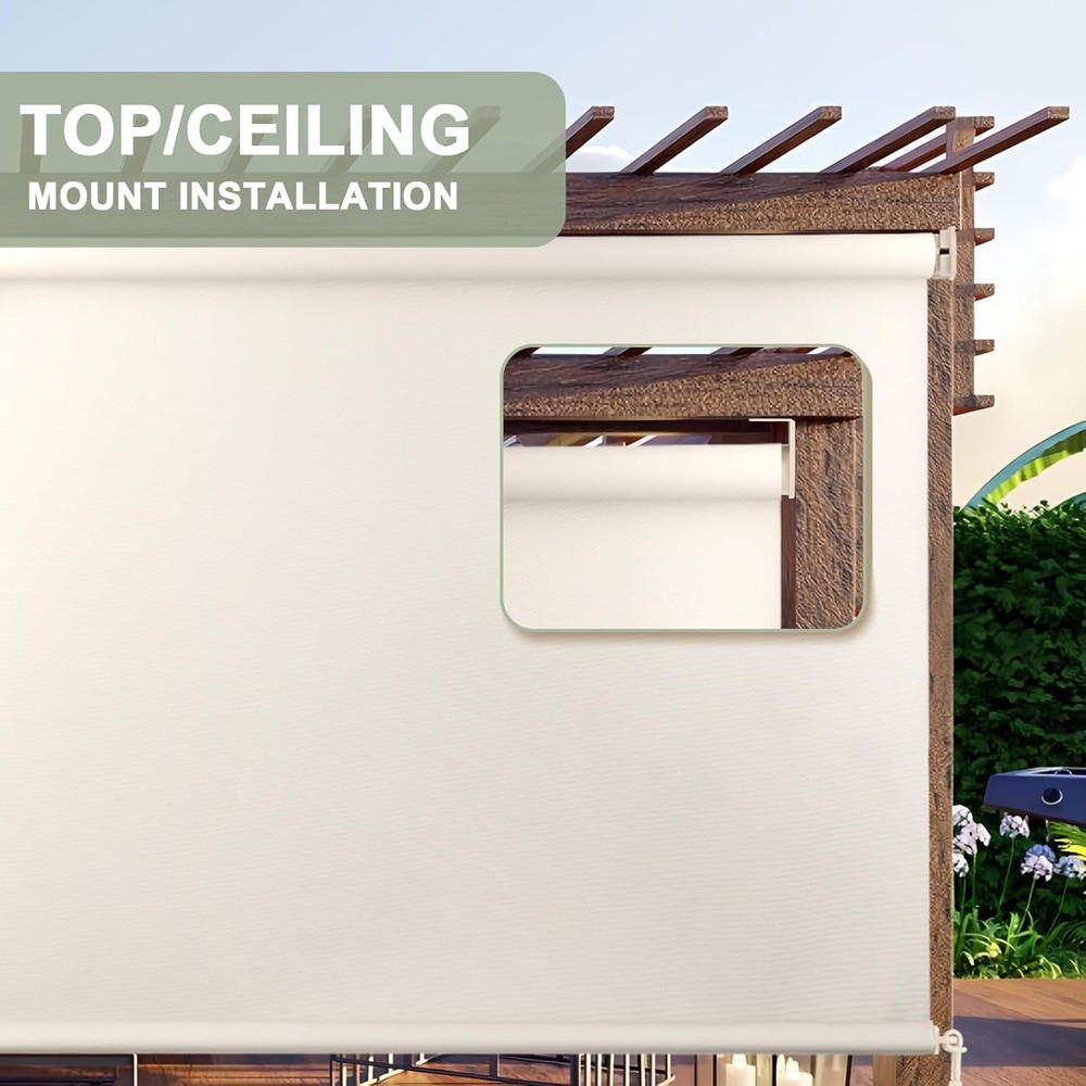 Cordless Bracket, Sunshade Replacement Accessory, Beige