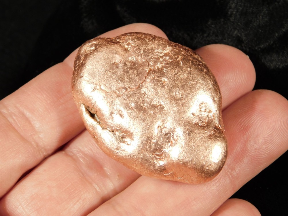 Heavy! 100% Natural Solid COPPER NUGGET or Native Copper Float Michigan 106gr