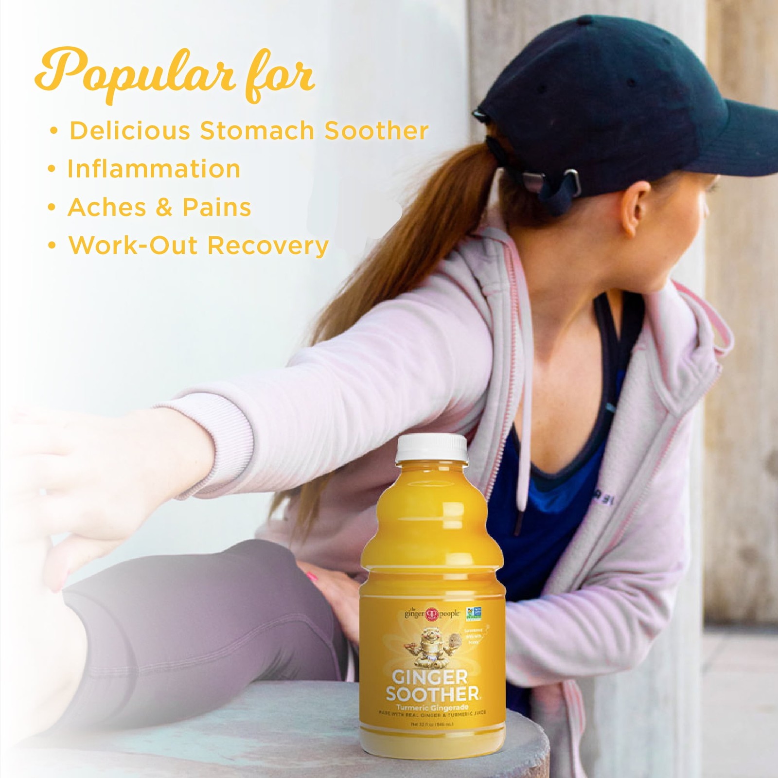 (2 pack)The Ginger People-Ginger soother Juice drink With Turmeric-32 fl oz