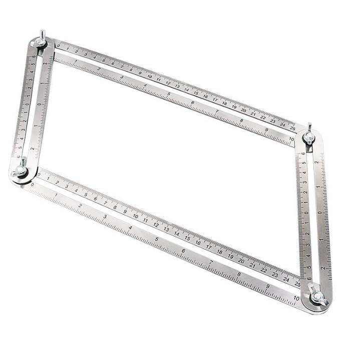 Multi-function Adjustable Four-sided Folding Measuring Tool Multi-angle Ruler