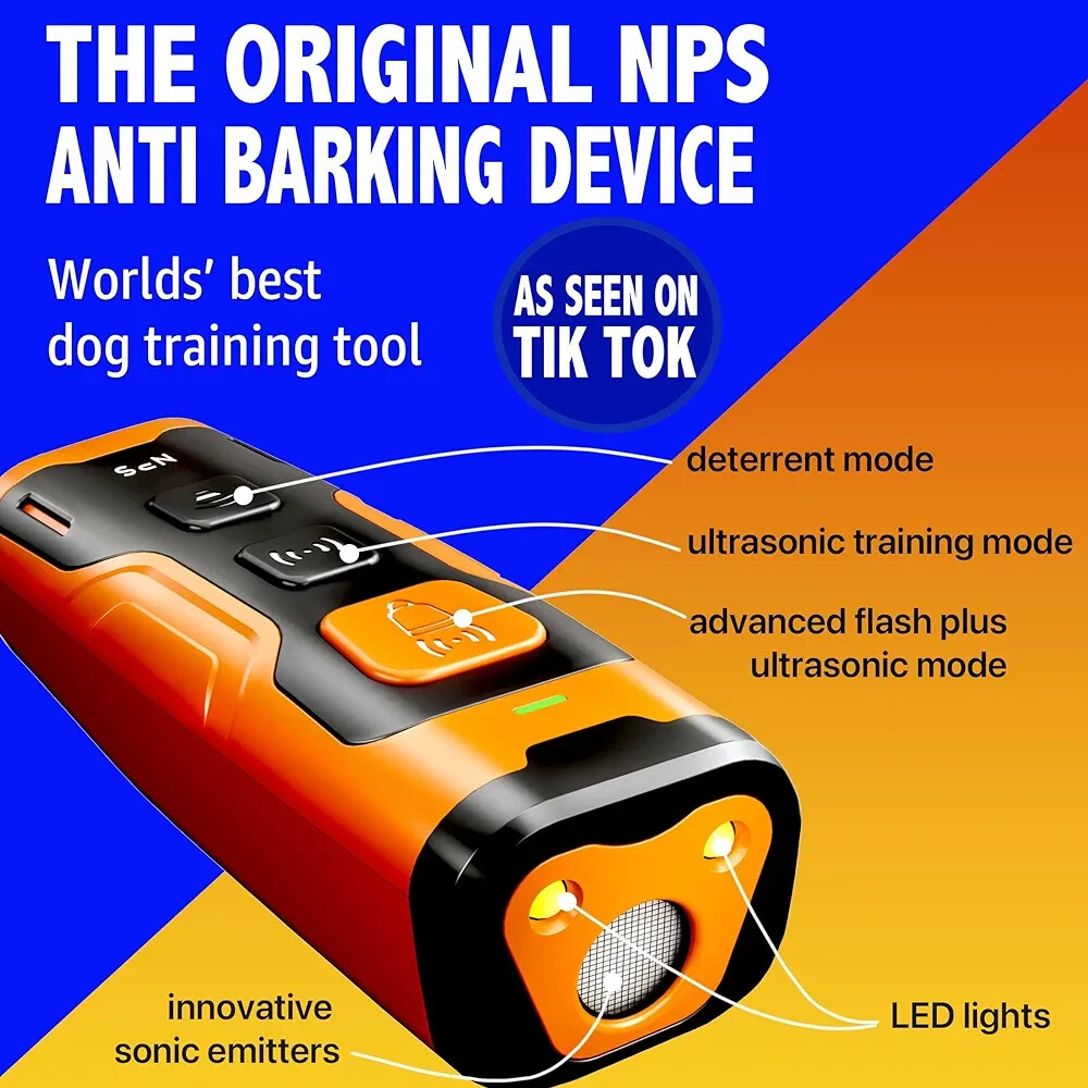 Dog Bark Deterrent Device, Stops Bad Behavior, Long-range ultrasonic