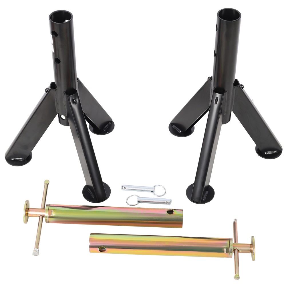 2pcs RV Adjustable Telescoping Stabilizer Jack Stand Supports Stabilizer Jacks
