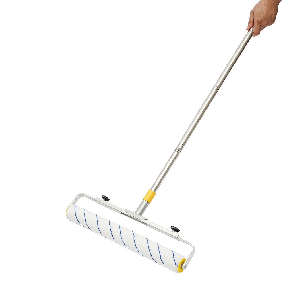 Large Paint Roller Adjustable Roller Frame Extension Poles 3 Roller Brushes Kit