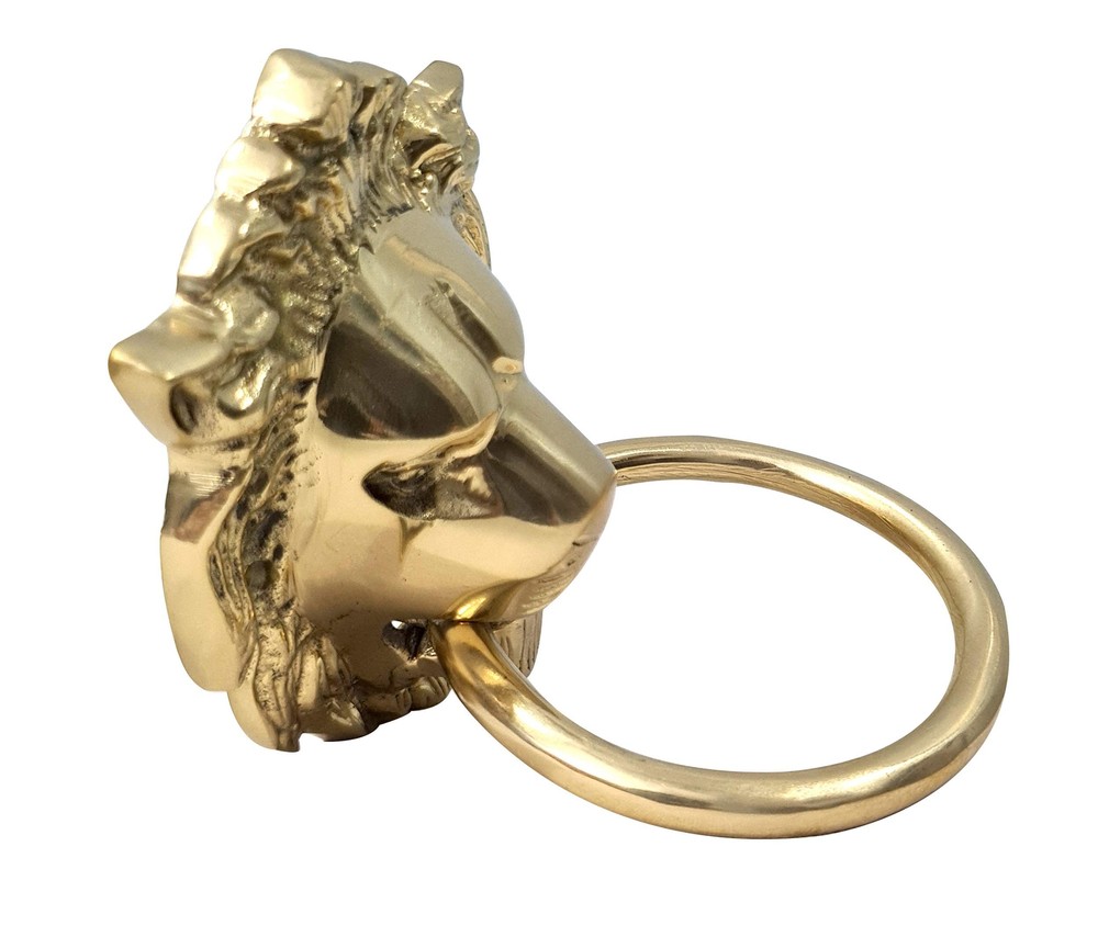 Authentic Brass Lion Door & Gate Knocker Handle Pull Door Accessories Home Decor