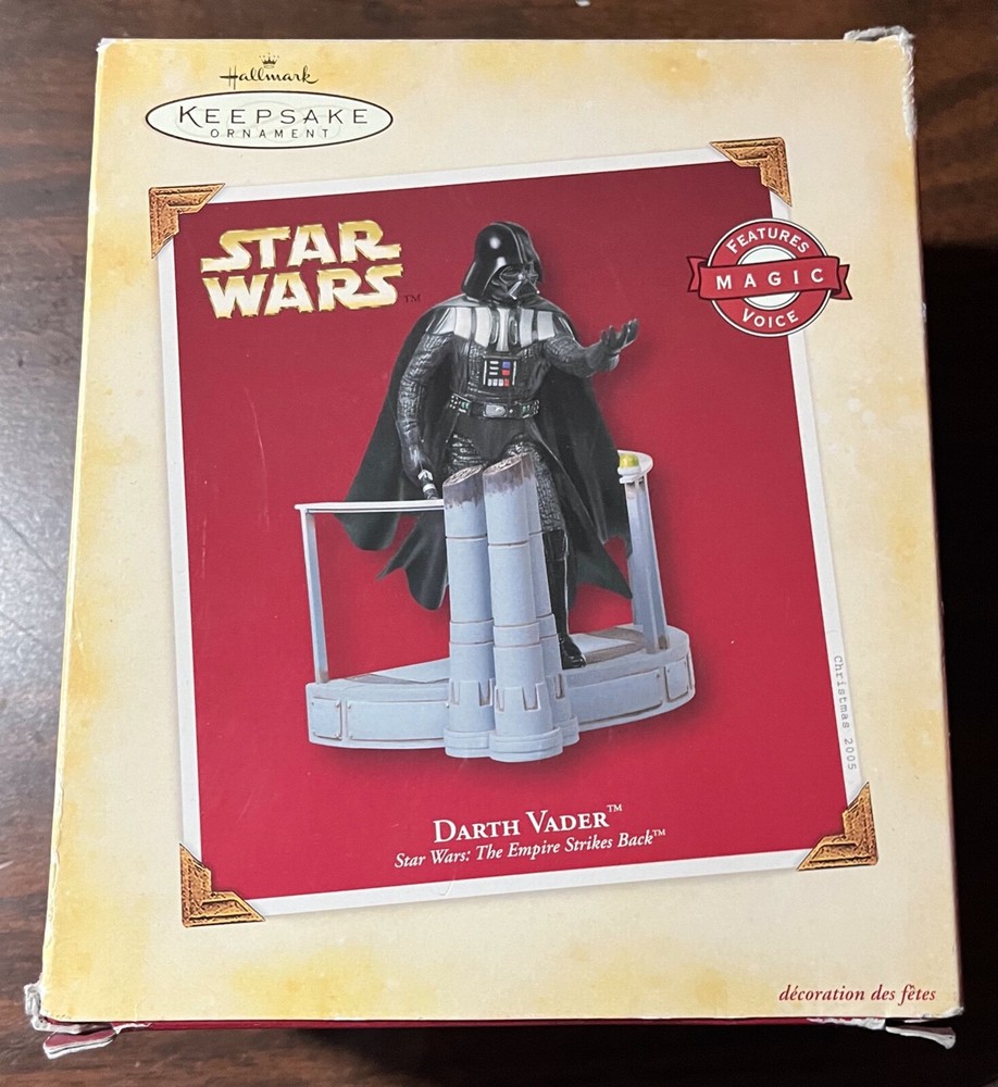 Darth Vader Empire Strikes Back 2005 HALLMARK Keepsake Magic Voice Untested