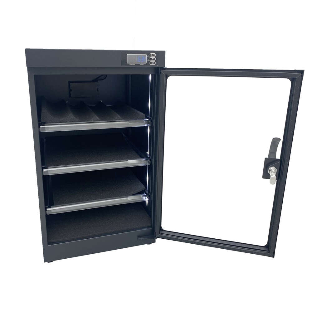 80L Full Automatic Digital Camera Dehumidify Storage 4 Tiers Dry Cabinet US