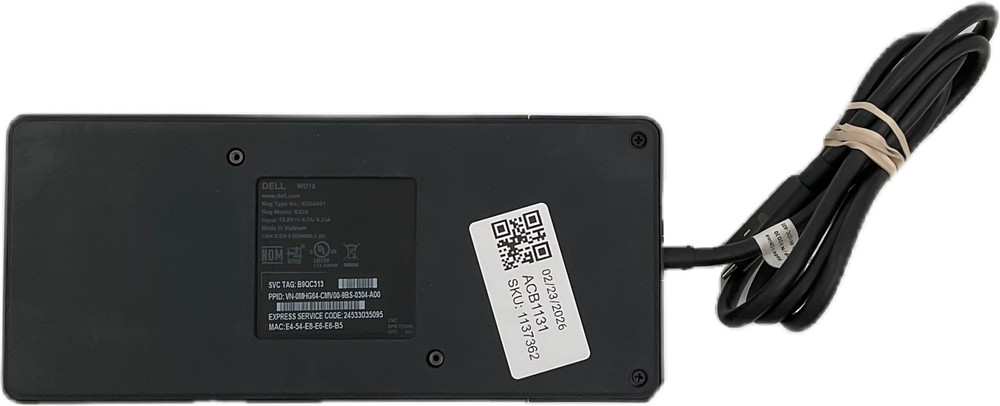 Dell WD19 USB-C Laptop Docking Station