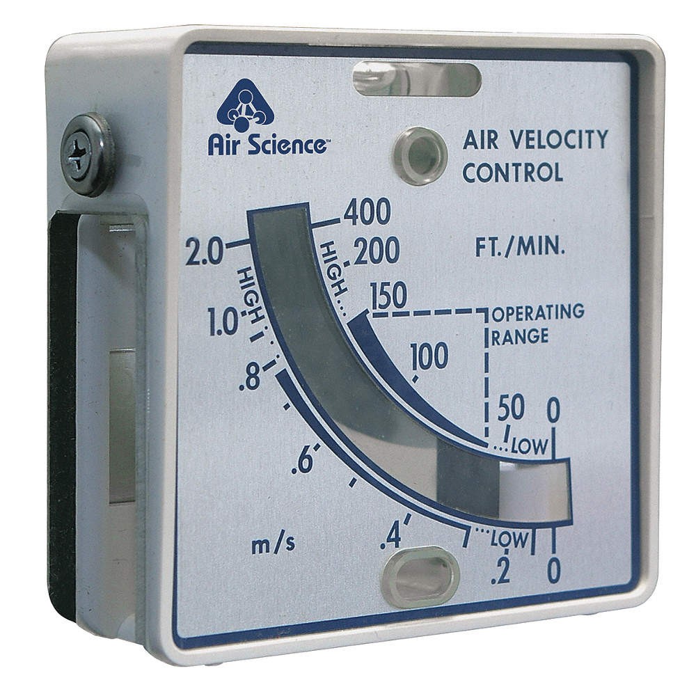 AIR SCIENCE DWYER Continuous Airflow Display Meter 9WRG2