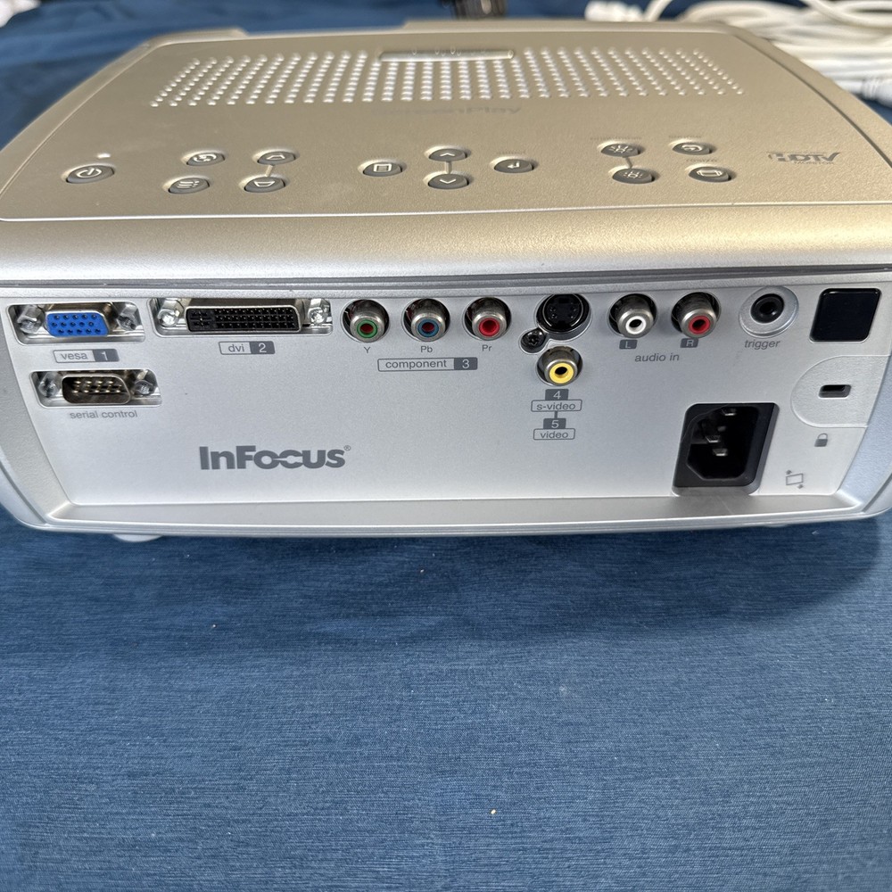 InFocus ScreenPlay 5000 HDTV-ready DLP Front Projector W/ Ceiling Mount Read