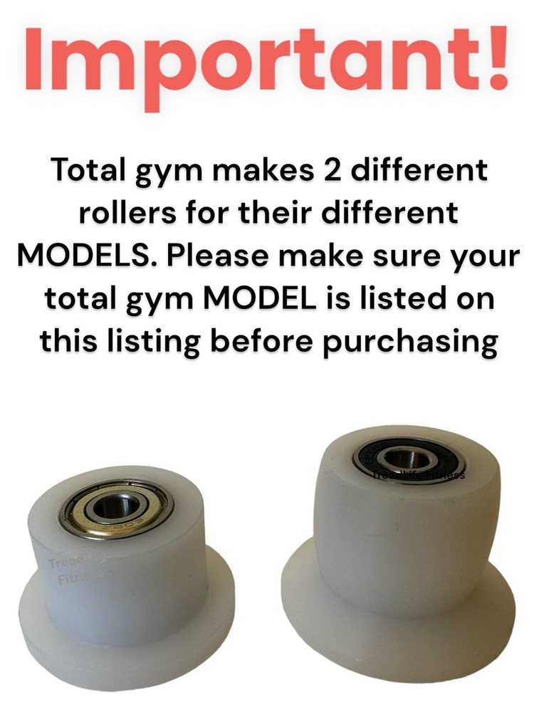 Roller Wheels (4-Pack) - for Total Gym Models: XL, XLS, FIT